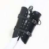 Leather Leg Restraint Bondage Straps – Adjustable Calf Binder for SM Training & Fetish Play